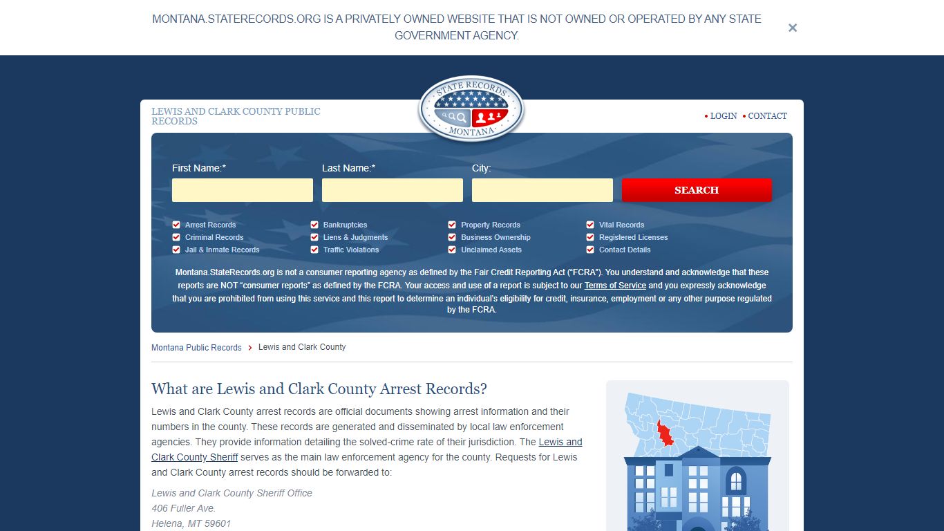 LEWIS AND CLARK COUNTY PUBLIC RECORDS